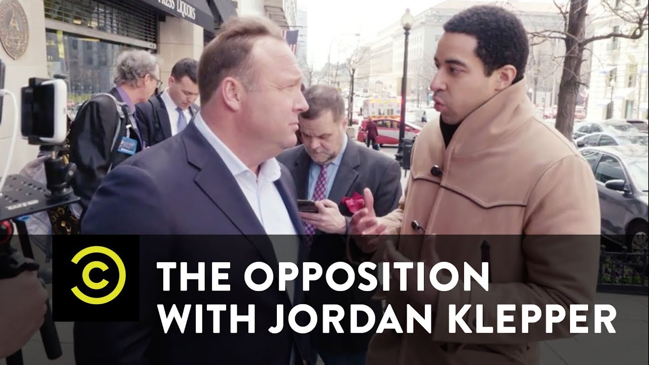 False Flag: Is a Crisis Actor Posing as Alex Jones? - The Opposition w/ Jordan Klepper - YouTube