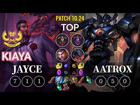 GAM Kiaya Jayce vs Aatrox Top - KR Patch 10.24