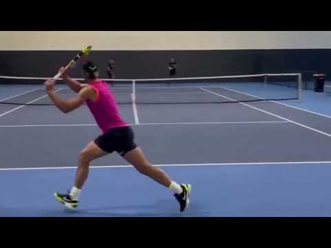 Rafael Nadal VERY INTENSE Practice for Australian open 2023