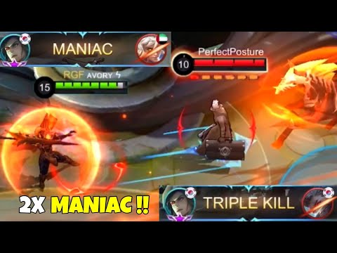 2X MANIAC !! Top Global Leomord - Avory | MLBB
