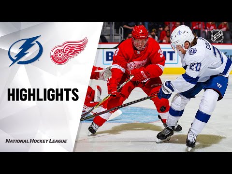 NHLハイライト｜ライトニング@レッドウィングス 03/08/20 (NHL highlights | Lightning @ Red Wings 03/08/20)