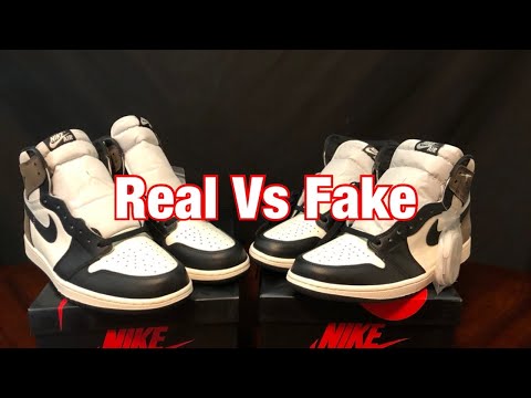 Air Jordan 1 Dark Mocha Real Vs Fake review With Black Light Test!