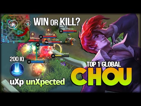 Win or Kill? 200 IQ Perfect Arrival Chou by unXpected Top 1 Global Chou - Mobile Legends