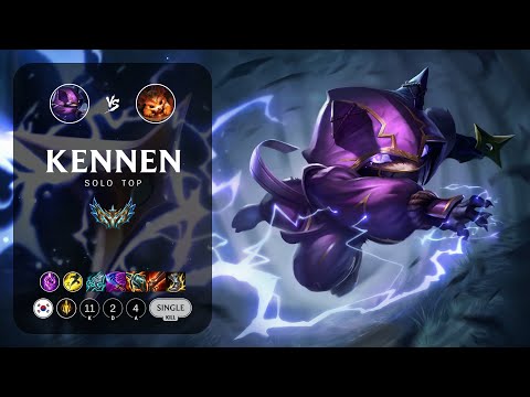 Kennen Top vs Gnar - KR Challenger Patch 14.4