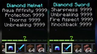 How to give OP ENCHANTMENTS to items in Minecraft