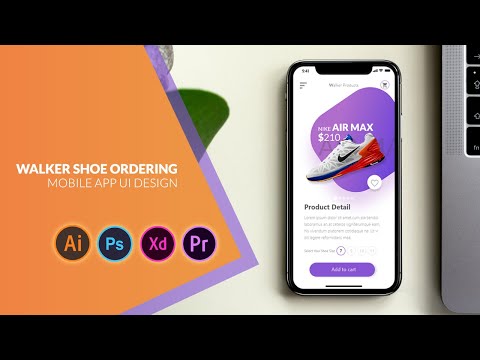 Mobile App UI Design Concept | Online Shoes Ordering App