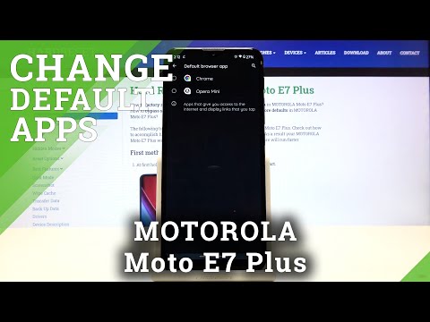 How to Change Default Apps in MOTOROLA Moto E7 Plus- Find Default Apps Section