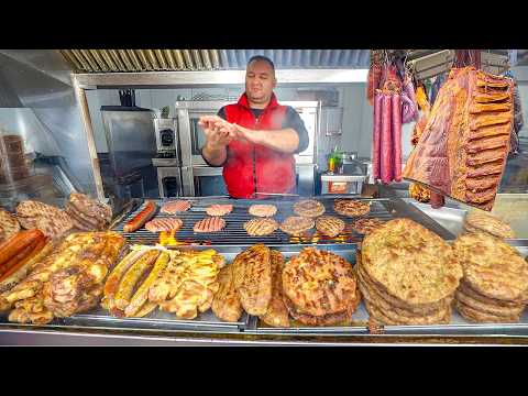SERBIA MEAT PARADISE! Serbian Street Food in Niš, Serbia - BEST Roštilj + BUREK + Pljeskavica