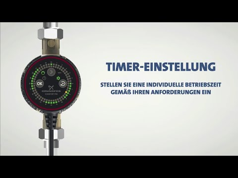 Grundfos COMFORT - So einfach ist die Bedienung der Zeitschaltuhr