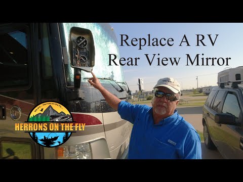 RV Repairs - Rear View Mirror Replacement. Lost mirrors in a construction zone fiasco!