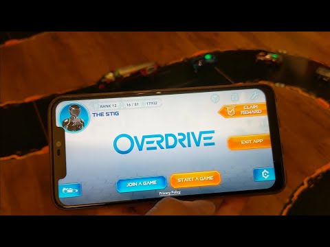 Anki Overdrive AI Racing Set Using Version 2.6.10 of Its App Running on Android - YouTube