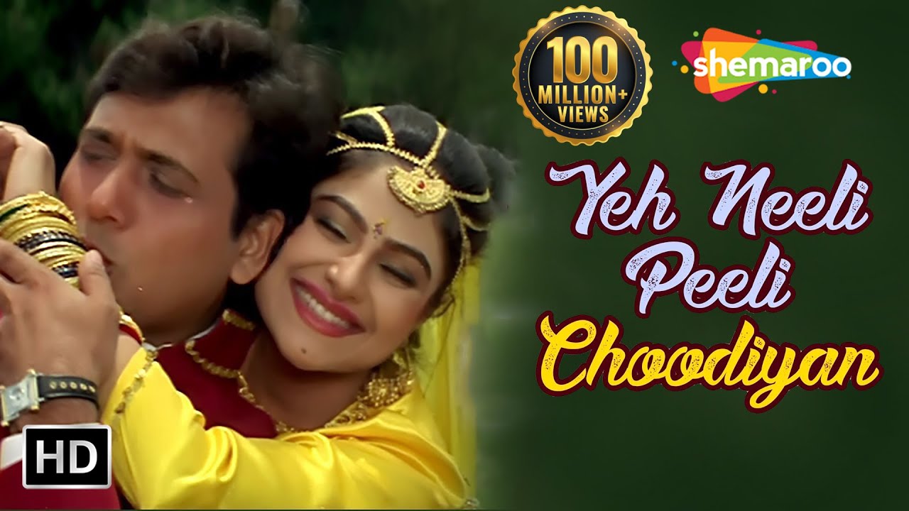 Yeh Neeli Peeli Choodiyan Lyrics  | Ekka Raja Rani | Vinod Khanna, Govinda | Alka Yagnik, Udit Narayan | Nadeem Saifi, Shravan Rathod