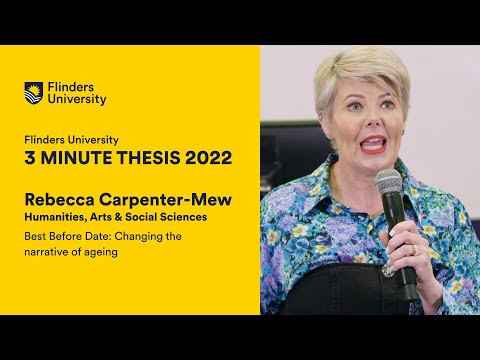 Flinders 3 Minute Thesis 2022 - Rebecca Carpenter-Mew