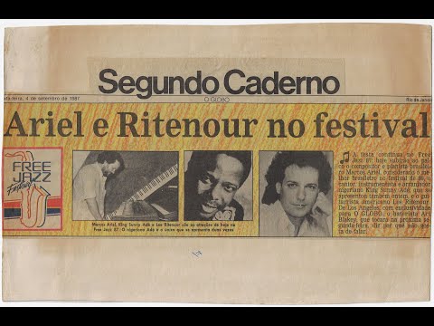 Marcos Ariel Quarteto no Free Jazz Festival 1987 e no Jazzmania no Rio de Janeiro.