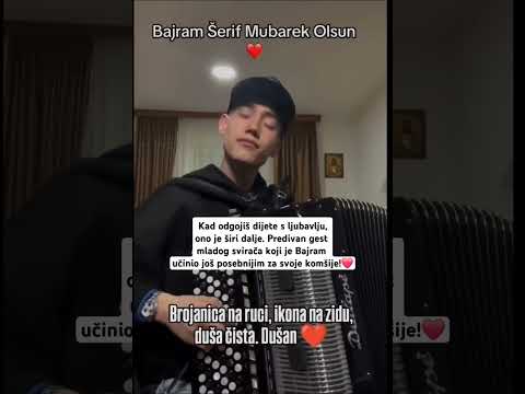 Dušan čestitao Bajram prijateljima i odsvirao prelijepu pjesmu. #bajram #reels #dusan #srbija #bih