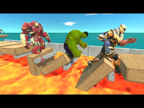 Challenge Of Running Across The Bridge On Lava Lake - ARBS