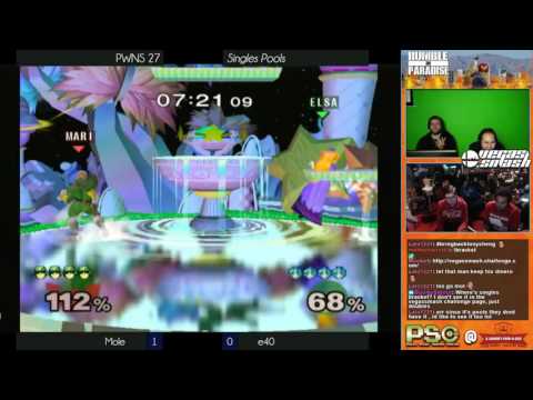 PWNS 27 - Melee - Pools - The Mole (Falcon) vs e40 (Peach)