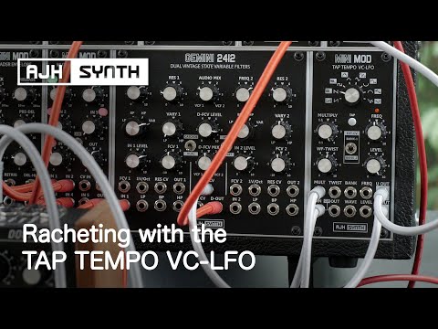 Ratcheting Effects with the TAP TEMPO VC-LFO Eurorack Module and a Step-Sequencer