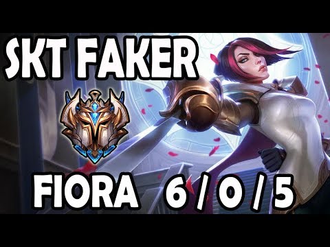 Faker FIORA vs RYZE [ TOP ] Lol Challenger Korea