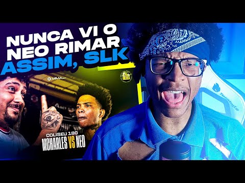 (JOGOU NA CARA! 🤬) NEO BXD X MCHARLES | React [BATALHA DO COLISEU - EDIÇÃO 180]