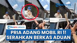 Detik-detik Pria Nekat Terobos & Adang Mobil Prabowo di Magelang, Serahkan Berkas Aduan ke Presiden
