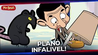 MR. BEAN MONTA ARMADILHAS GENIAIS PARA OS RATOS! | Mr Bean em Português