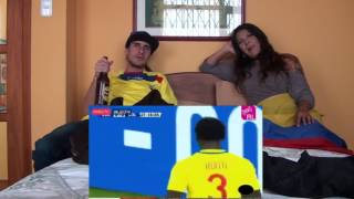 ECUADOR VS COLOMBIA / REACCIONES HINCHA ECUATORIANO / TRISTEZA!