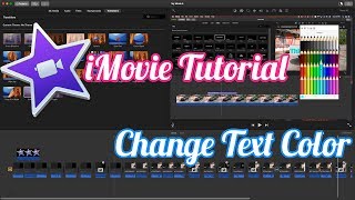 iMovie Tutorial - How To Change Title Text Color