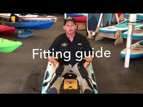 Kayak thigh brace fitting guide