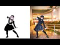 Demon Slayer Girl Dance animation IRL comparison