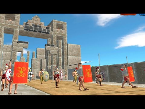 modern human troops attack the castle, what will happen??? #arbs #animalrevoltbattlesimulator