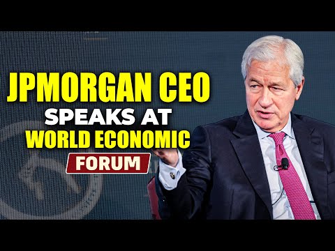 LIVE: JPMorgan CEO Jamie Dimon attends a panel discussion at the World Economic Forum I Davos