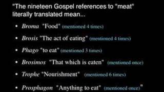 JESUS: "LET NO FLESH MEAT ENTER YOUR MOUTHS" (Lect. 38, GHT)