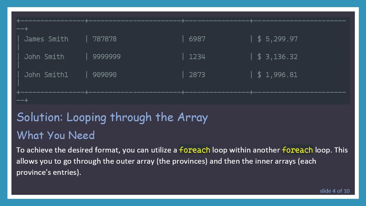 How to Parse Multidimensional Arrays in PHP