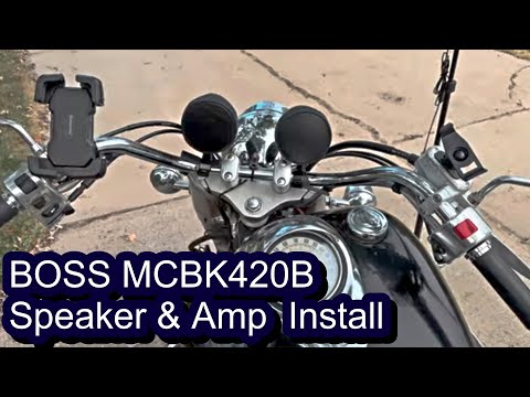 BEST Motorcycle Speakers & Amp LOUD & CLEAN BOSS MCBK420B