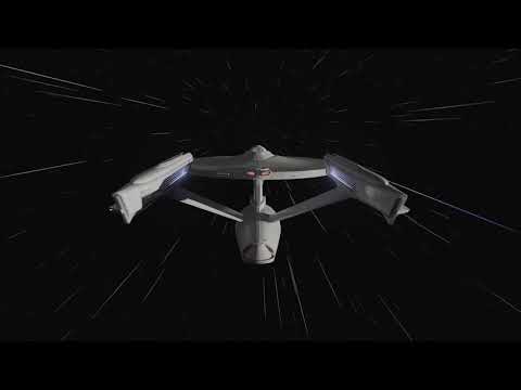 Refit Enterprise, TNG-Style Warp Effect | A Star Trek Fan Animation
