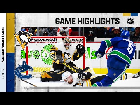 Penguins @ Canucks 12/4/21 | NHL Highlights
