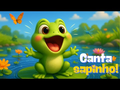 🐸 O Sapinho Cantor  Música Infantil Animada para Dançar e Cantar!