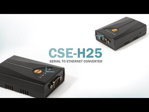 Cse-h25 secure rs232 ethernet device server