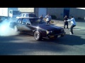 Old man with cane and Grand National burnout