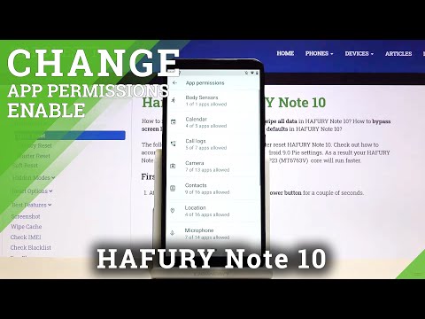 How to Manage App Permissions on HAFURY Note 10 – Set Up App Permissions
