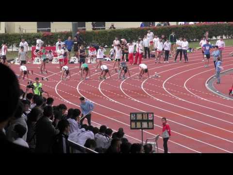 2017-2-22 Inter-School Athletics Competition 2016-2017 Divison 1 - 100m Boys B Grade Heat 3