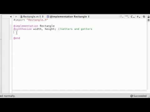 Objective C Programming Tutorial - 30 - Starting the Rectangle Class