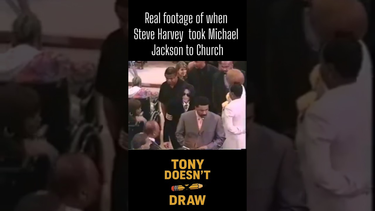 Real footage of Steve Harvey taking Michael Jackson to church