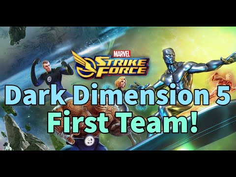 Dark Dimension 5 Preparation! My First Five Characters Team! | Marvel Strike Force - Free to Play