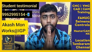 Student testimonial 1 - Akash Mon