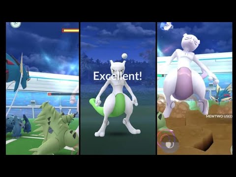 Shiny Mewtwo Dinner Raid on 24 February 2021 - Excellent Balls - Mega Gyarados in Pokemon GO