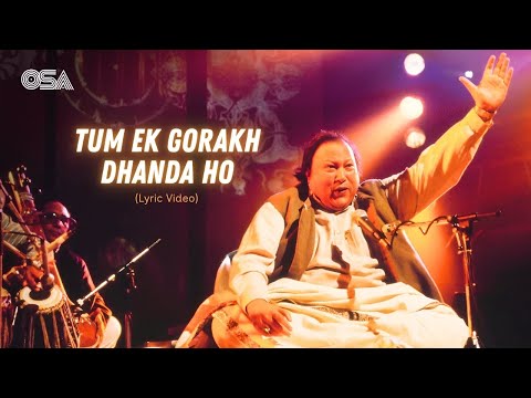 Tum Ek Gorakh Dhanda Ho (Lyric Video) | Ustad Nusrat Fateh Ali Khan | Divine Sufi Song