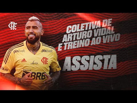 Coletiva de apresentação e treino - Arturo Vidal - AO VIVO
