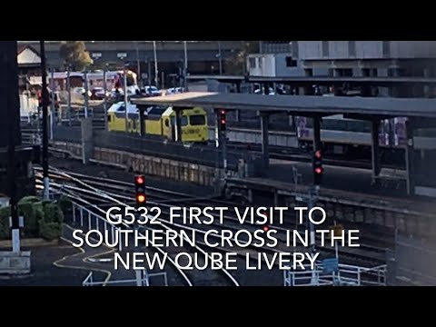 G532 In The New Qube Livery at Southern Cross On A Light Engine Movement To North Dynon Yard